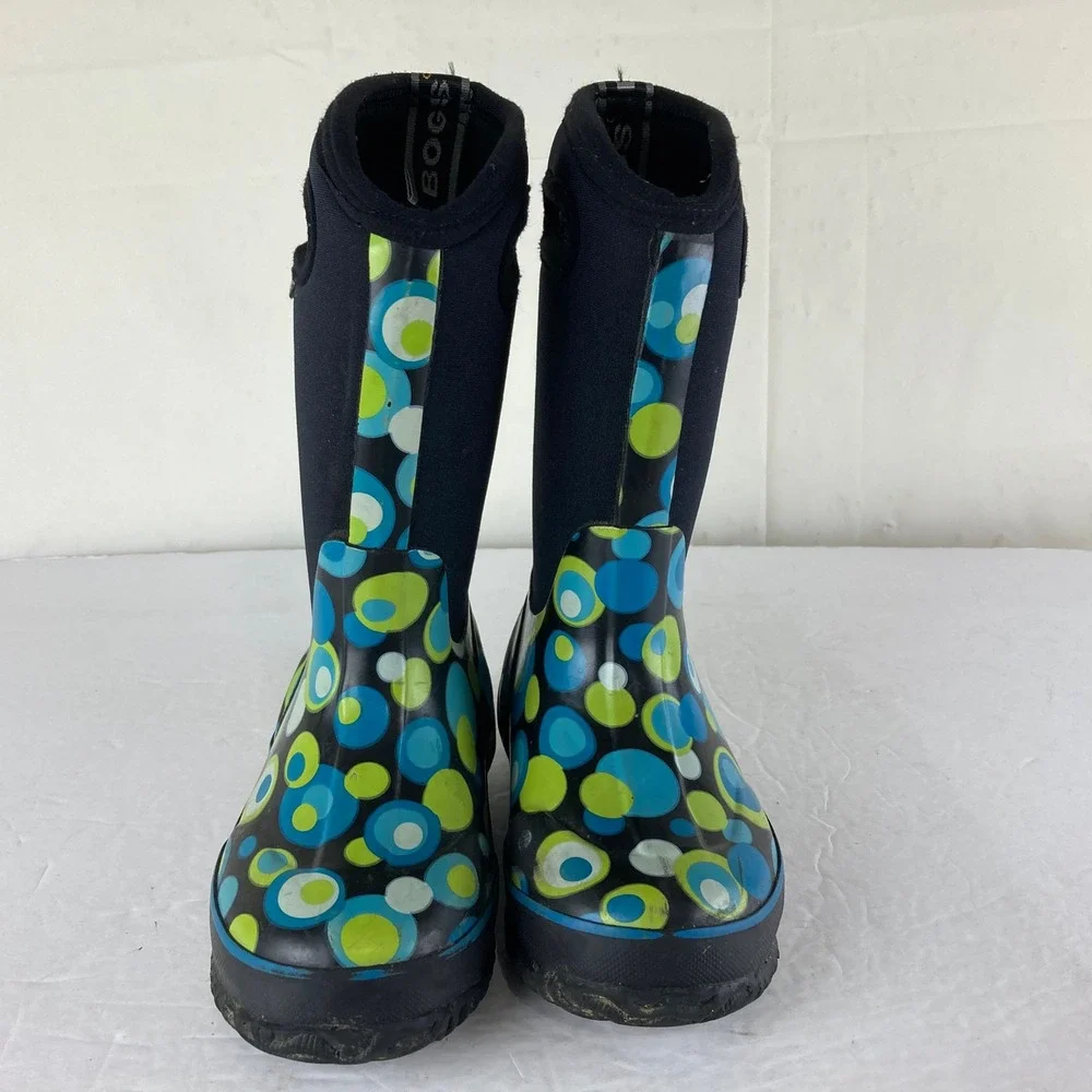 Bogs Rain Snow Mud Boots Little Girls Sz 11 Bubble Waterproof Insulated Gorpcore